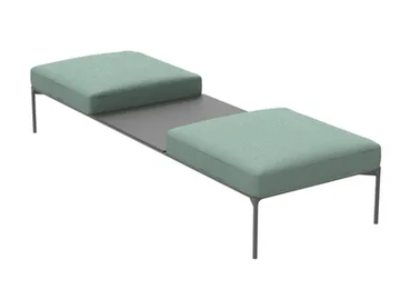 BLOOM 1225 - Upholstered modular fabric bench by Et al. - view 2